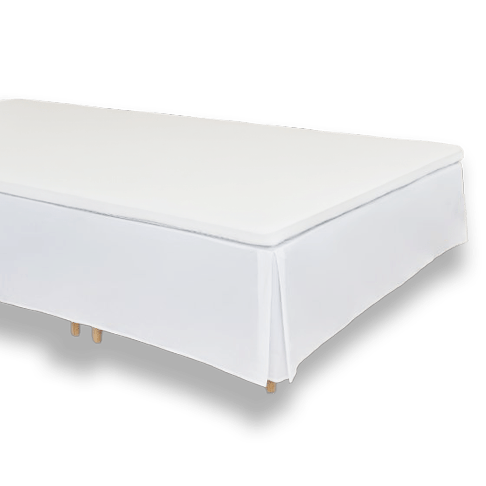 FAMBED Bedskirt 230 × 220 cm · 47 cm · Glatt · Weiß